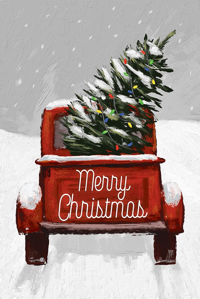 Merry Christmas Truck art print by Dogwood Portfolio for $57.95 CAD