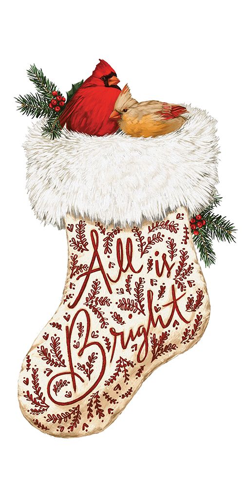 All is Bright Cardinals art print by Dogwood Portfolio for $57.95 CAD