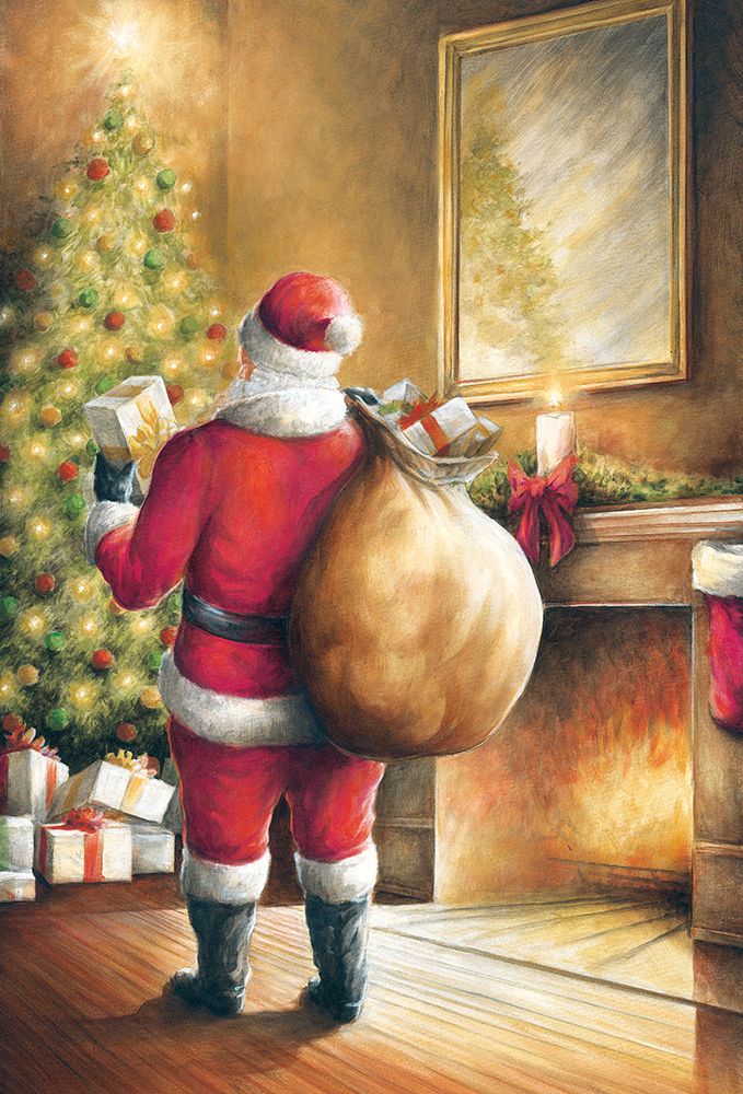 Santa Christmas Dreams art print by Dogwood Portfolio for $57.95 CAD