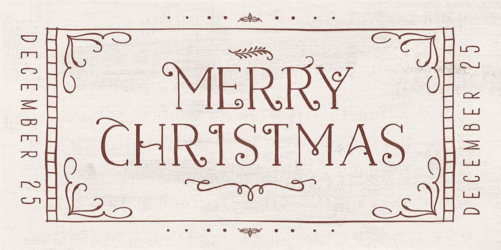 Merry Christmas Ticket art print by Dogwood Portfolio for $57.95 CAD