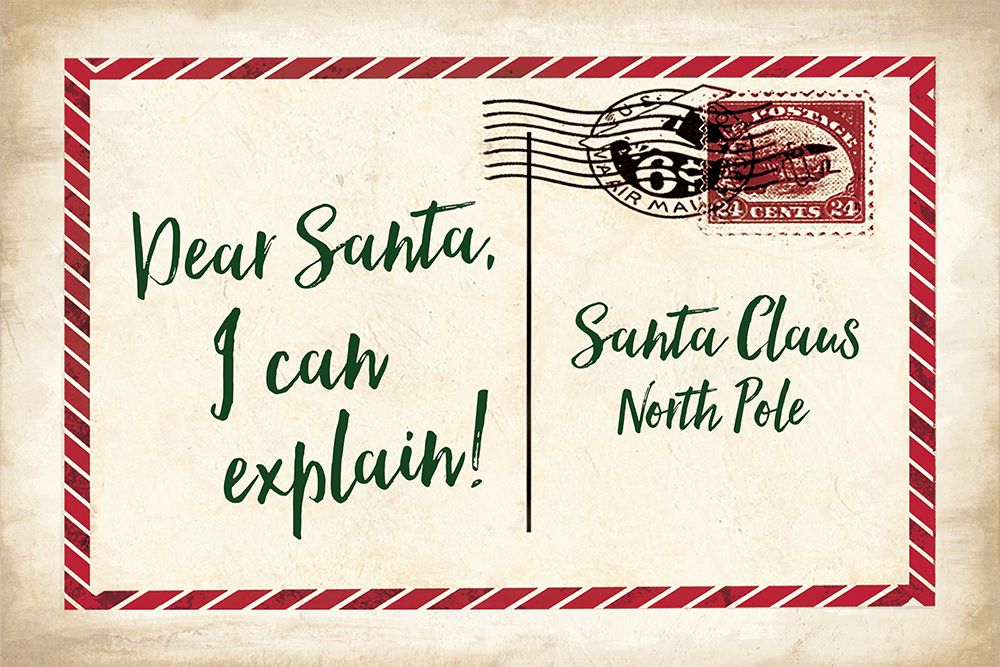 Dear Santa Postcard art print by Dogwood Portfolio for $57.95 CAD