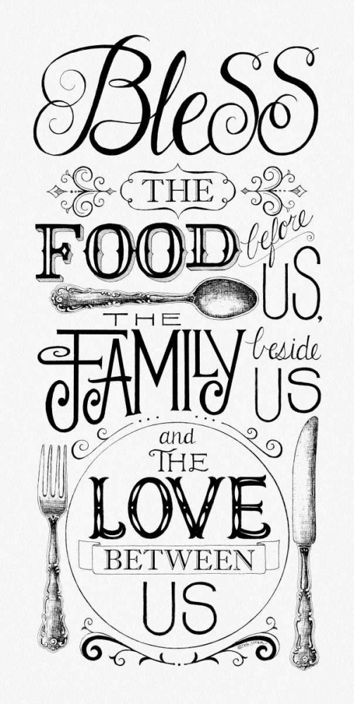 Bless the Food art print by Deb Strain for $57.95 CAD