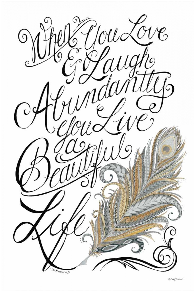 Live a Beautiful Life art print by Deb Strain for $57.95 CAD
