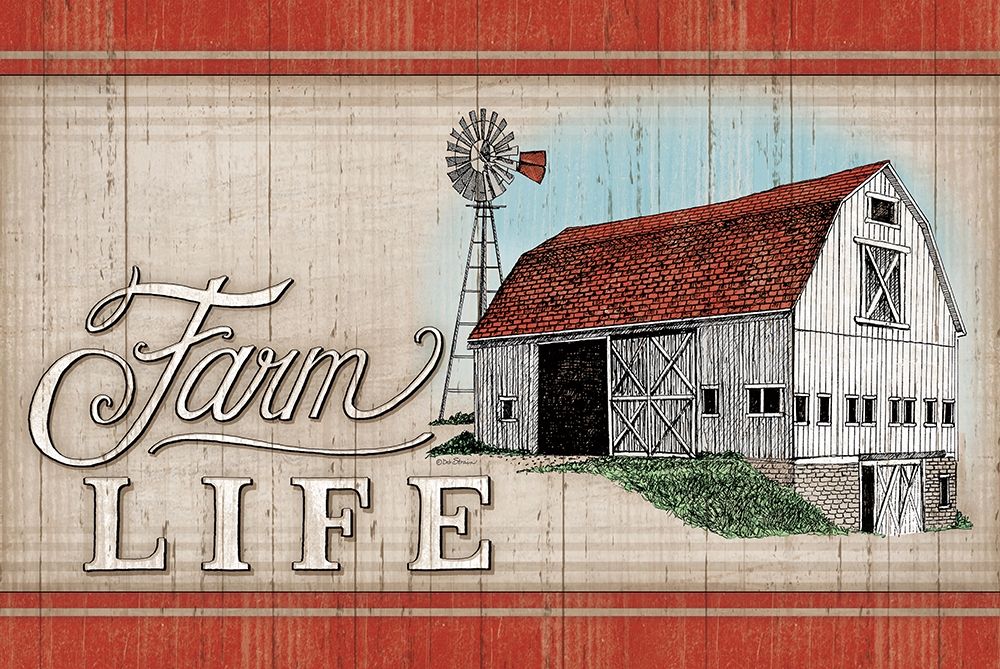 The Farm Life art print by Deb Strain for $57.95 CAD