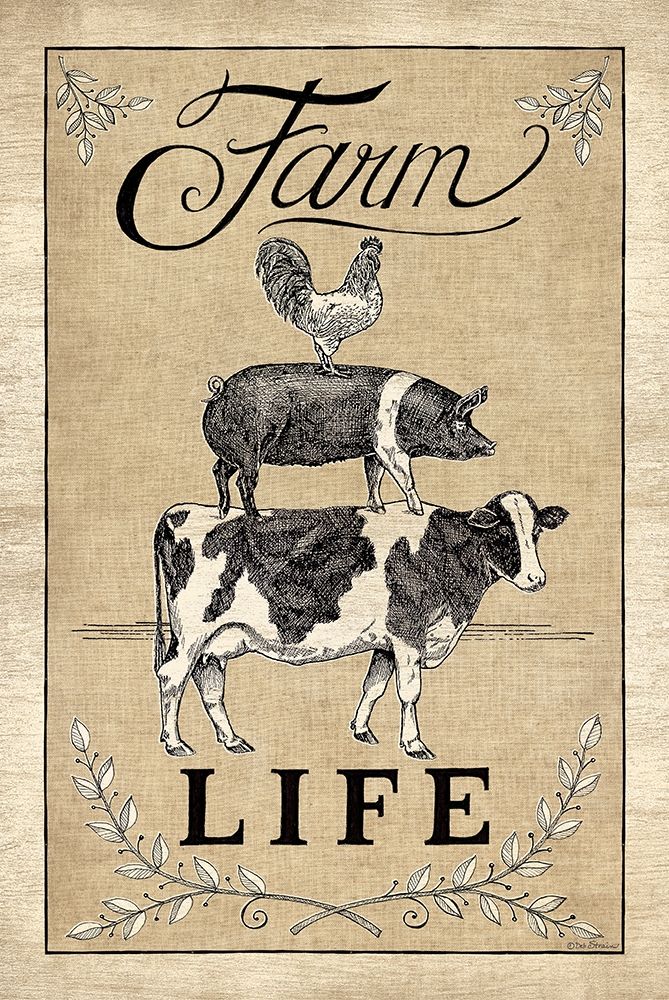 Farm Life art print by Deb Strain for $57.95 CAD