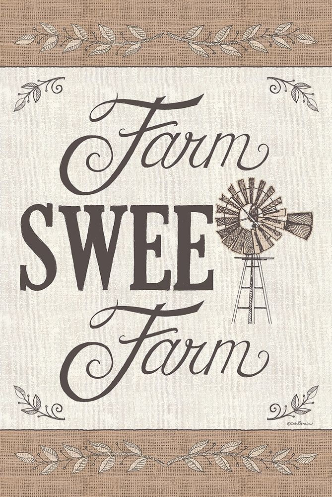Farm Sweet Farm art print by Deb Strain for $57.95 CAD