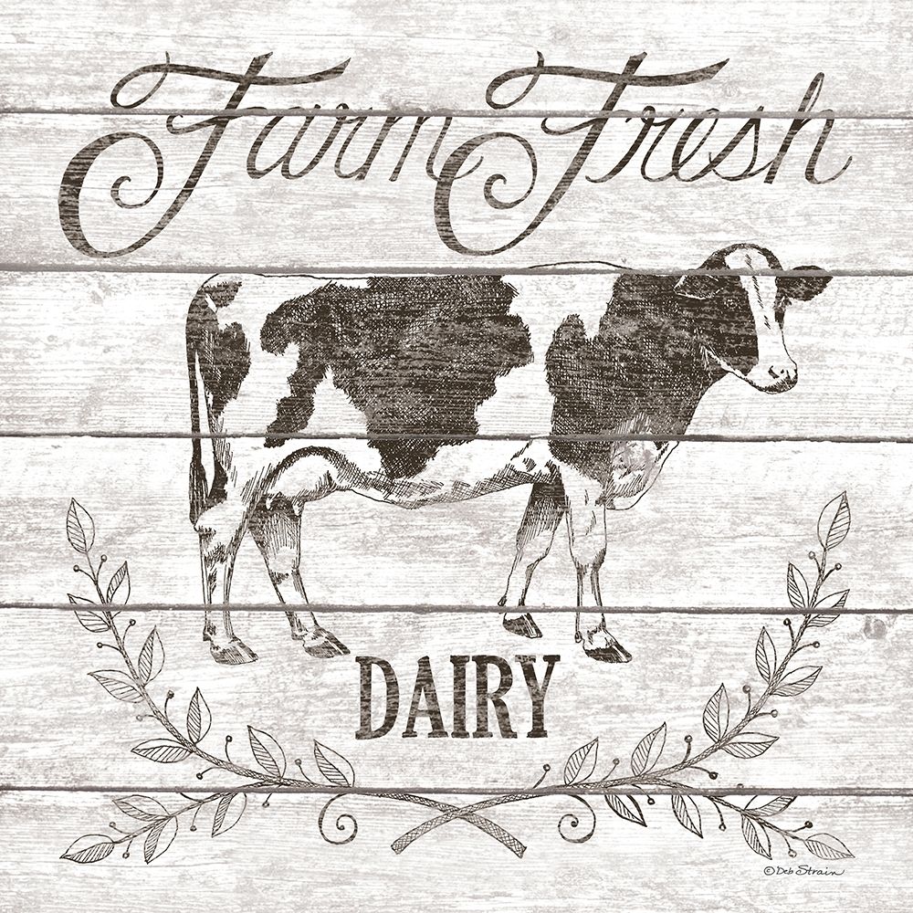 Farm Fresh Dairy art print by Deb Strain for $57.95 CAD