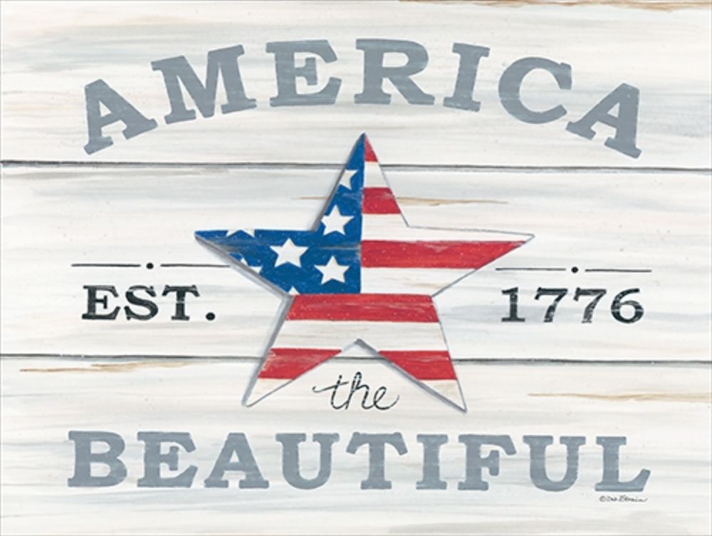 America the Beautiful Star art print by Deb Strain for $57.95 CAD
