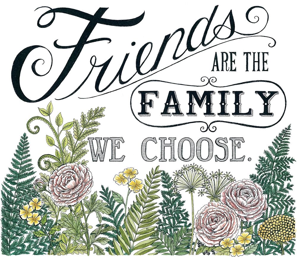 Friends are the Family art print by Deb Strain for $57.95 CAD