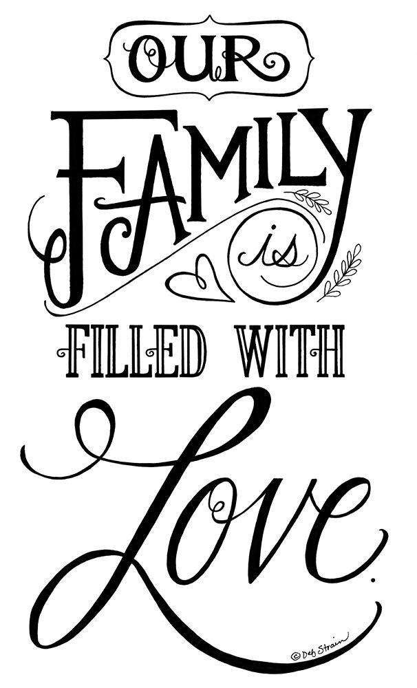 Our Family is Filled With Love art print by Deb Strain for $57.95 CAD