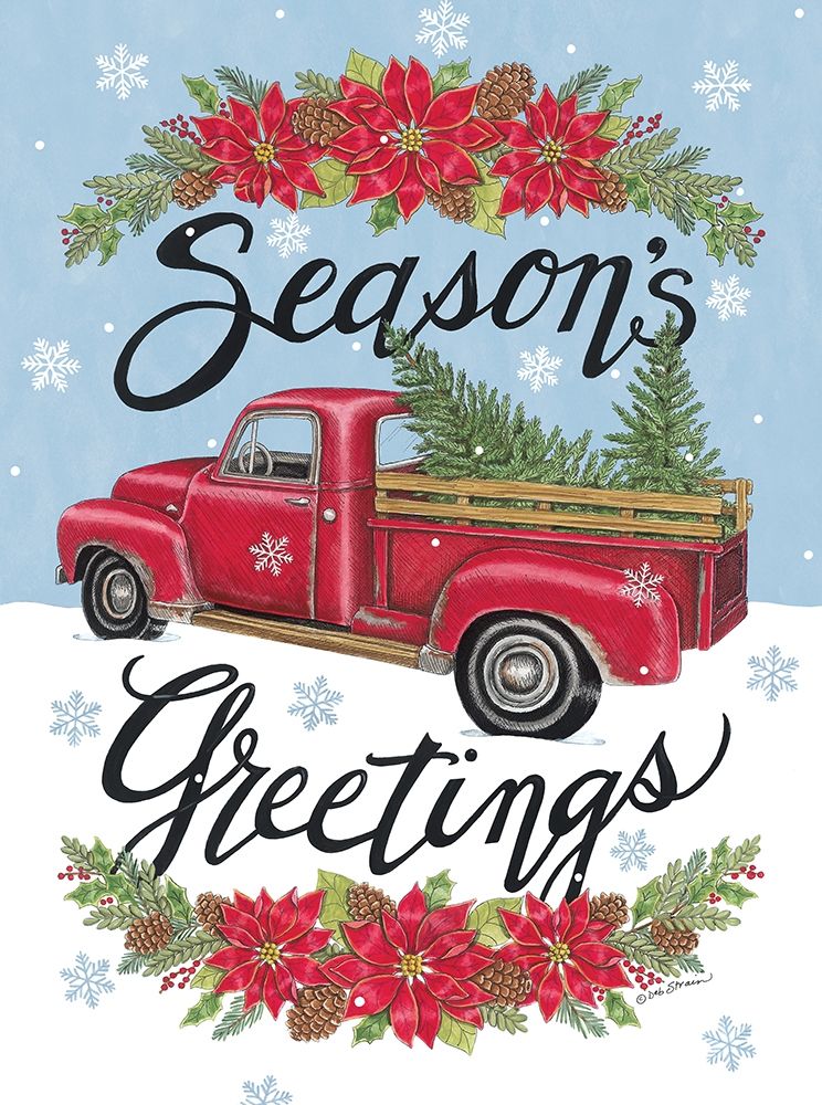 Greetings Pickup Truck art print by Deb Strain for $57.95 CAD