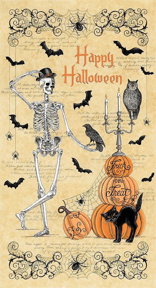 Happy Halloween art print by Deb Strain for $57.95 CAD
