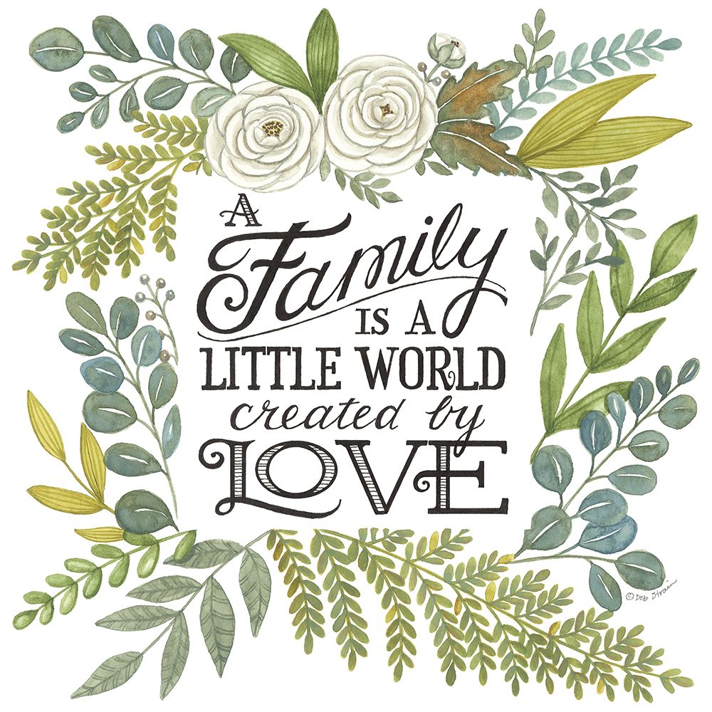 A Family is a Little World art print by Deb Strain for $57.95 CAD