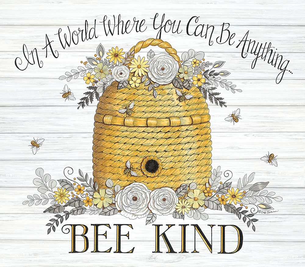 Bee Kind Bee Hive art print by Deb Strain for $57.95 CAD