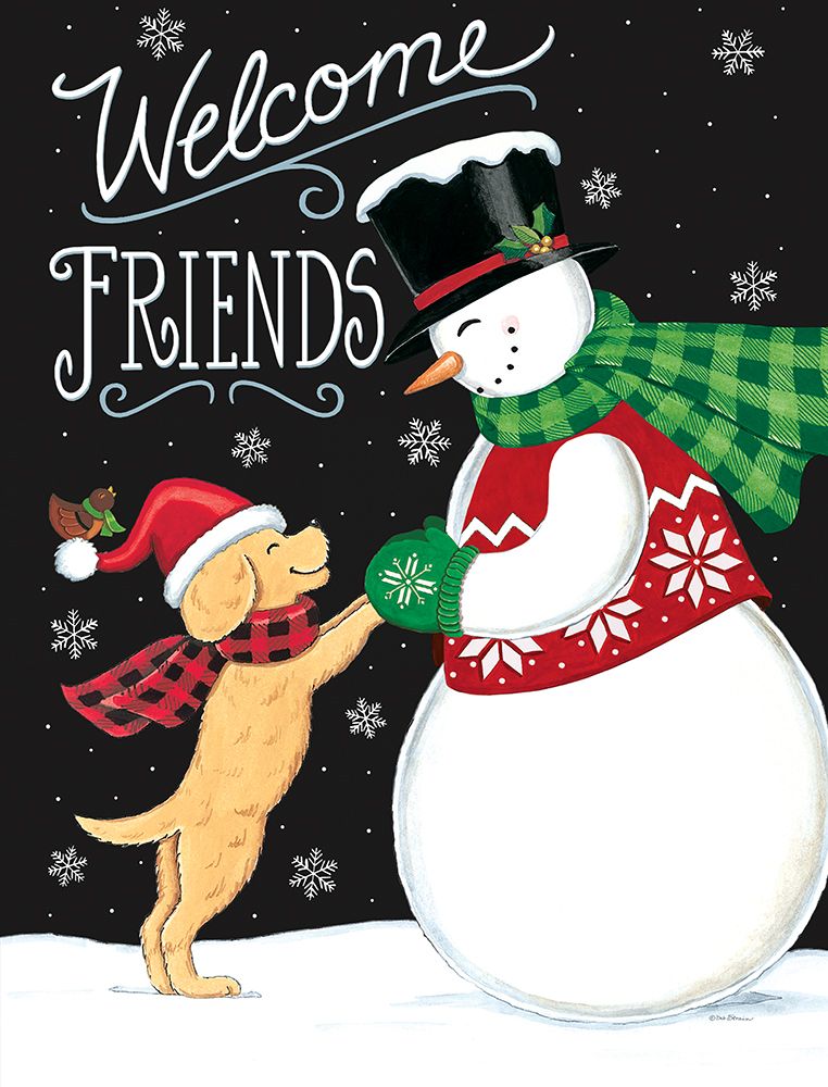 Snow Friends art print by Deb Strain for $57.95 CAD