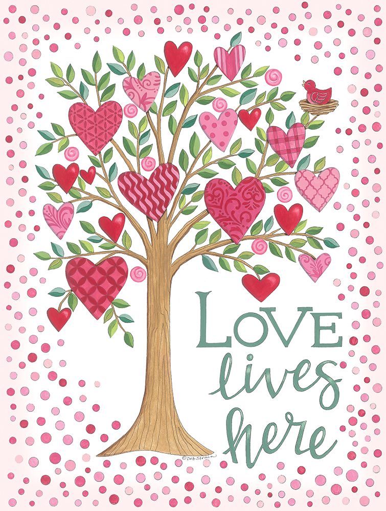 Love Tree art print by Deb Strain for $57.95 CAD