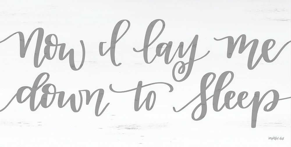 Now I Lay Me Down to Sleep art print by Imperfect Dust for $57.95 CAD
