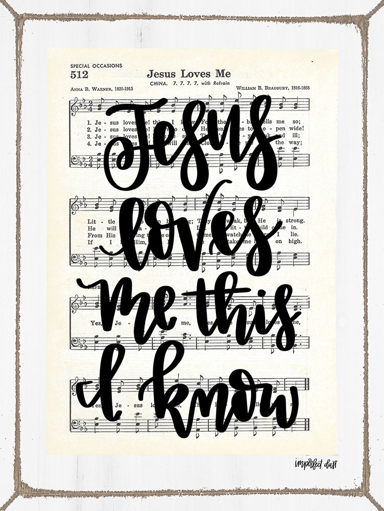 Jesus Loves Me art print by Imperfect Dust for $57.95 CAD