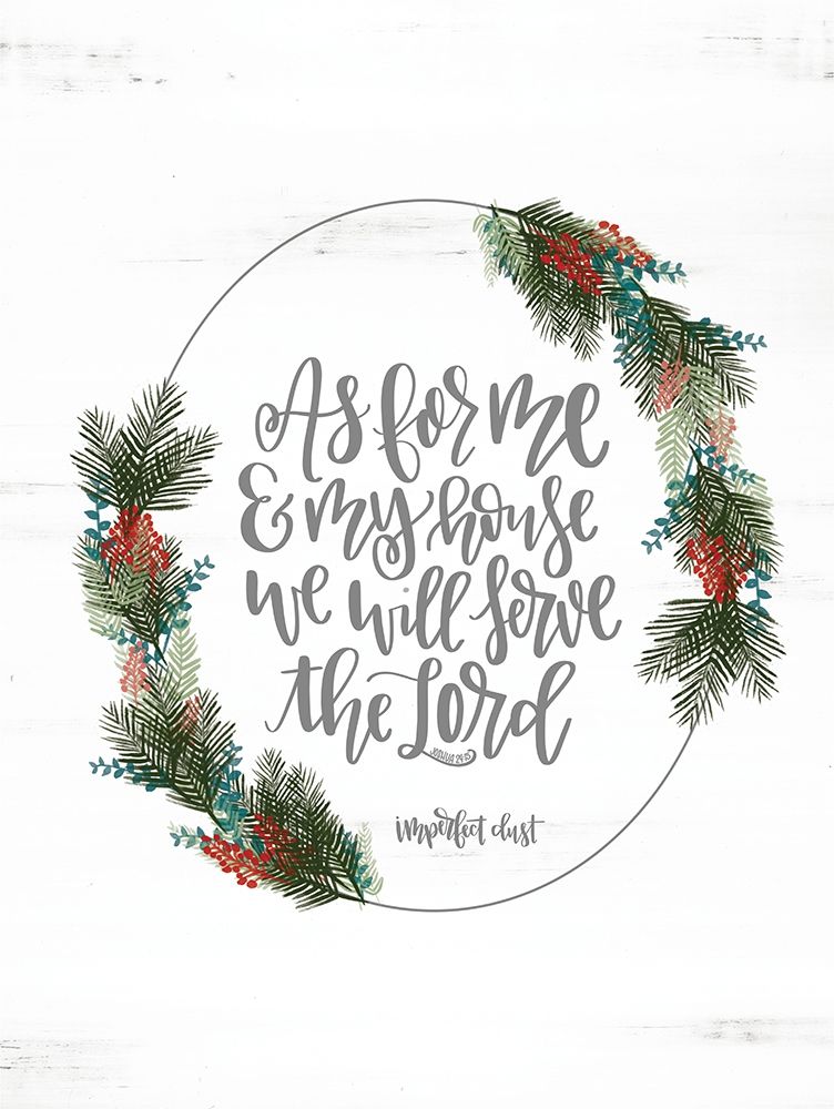 Joshua 24:15 art print by Imperfect Dust for $57.95 CAD