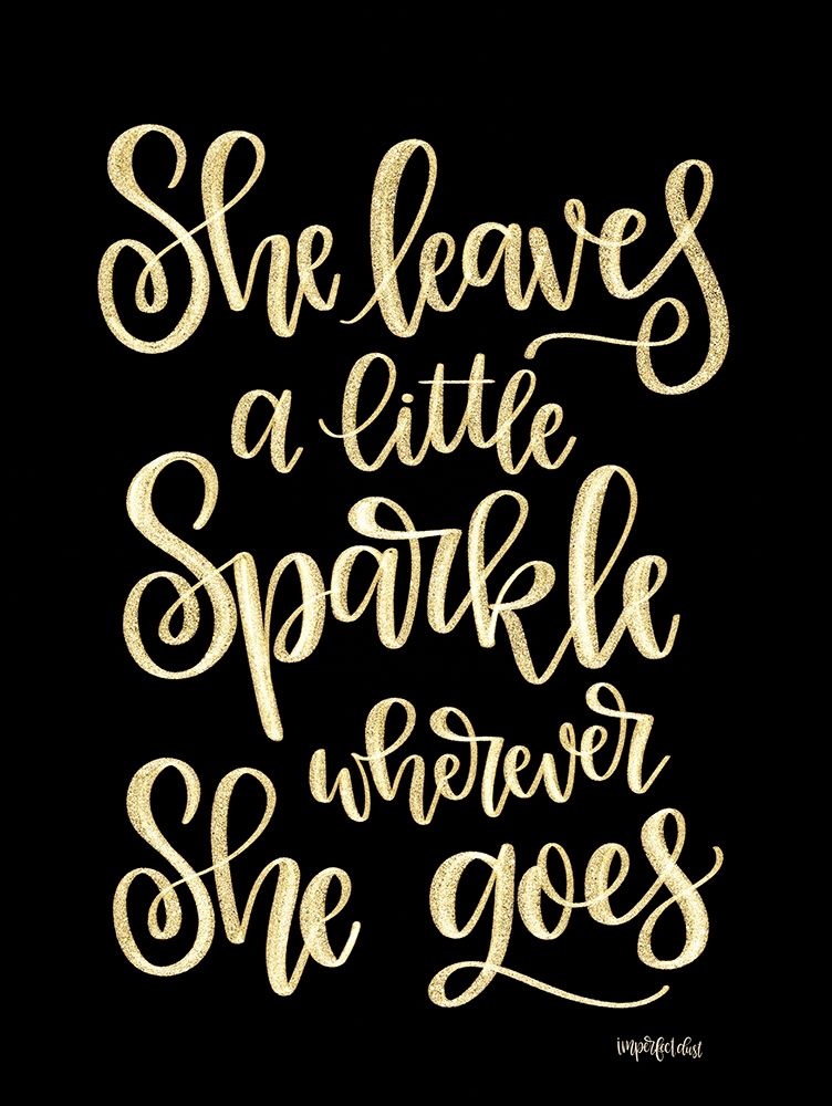She Leaves a Little Sparkle II art print by Imperfect Dust for $57.95 CAD