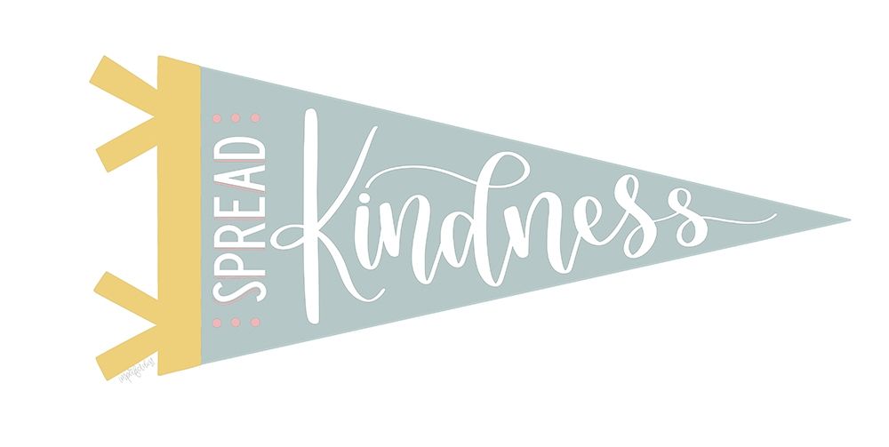 Spread Kindness Pennant art print by Imperfect Dust for $57.95 CAD