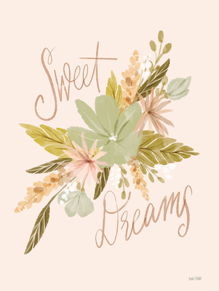 Sweet Dreams Flowers art print by House Fenway for $57.95 CAD