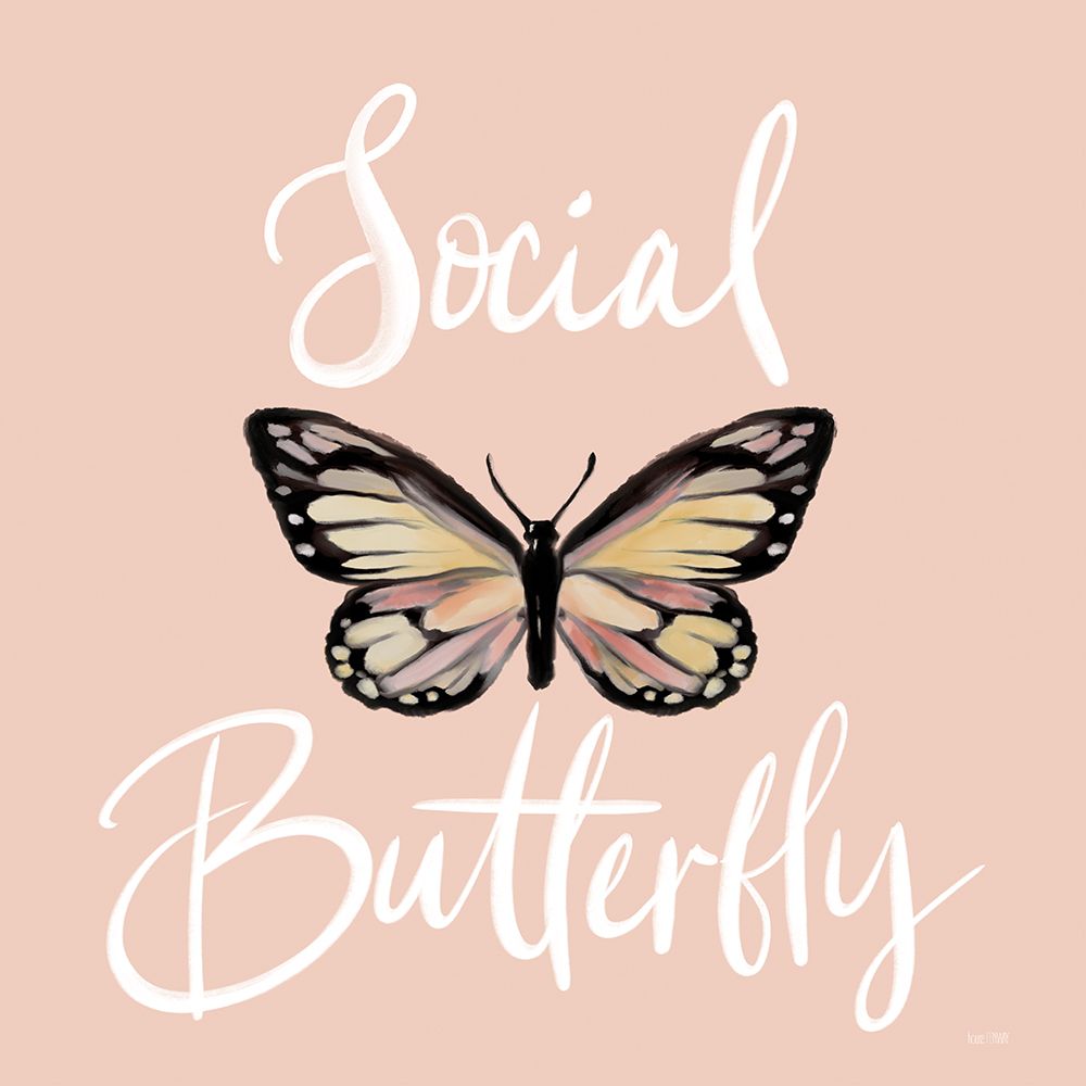 Social Butterfly art print by House Fenway for $57.95 CAD