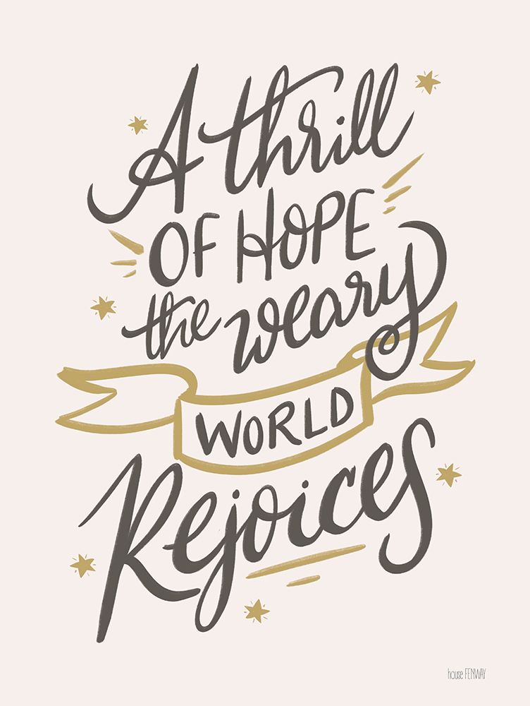 A Thrill of Hope art print by House Fenway for $57.95 CAD