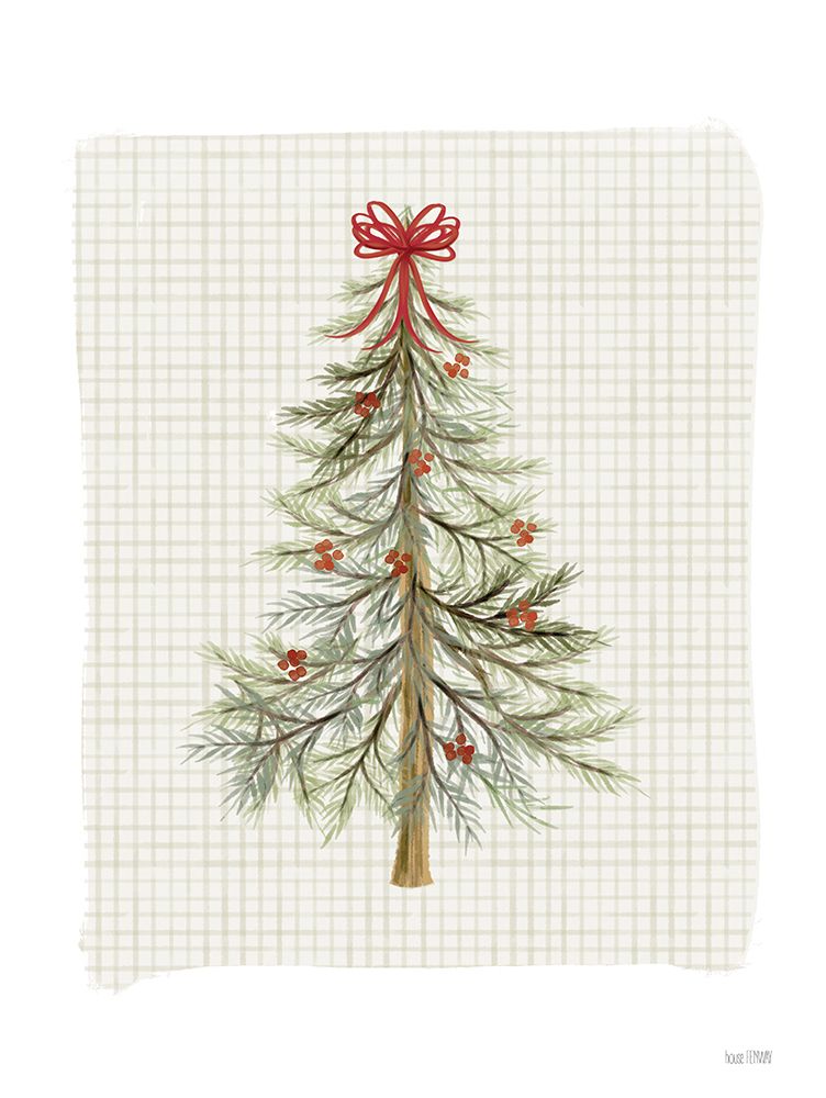 Simple Little Christmas Tree art print by House Fenway for $57.95 CAD