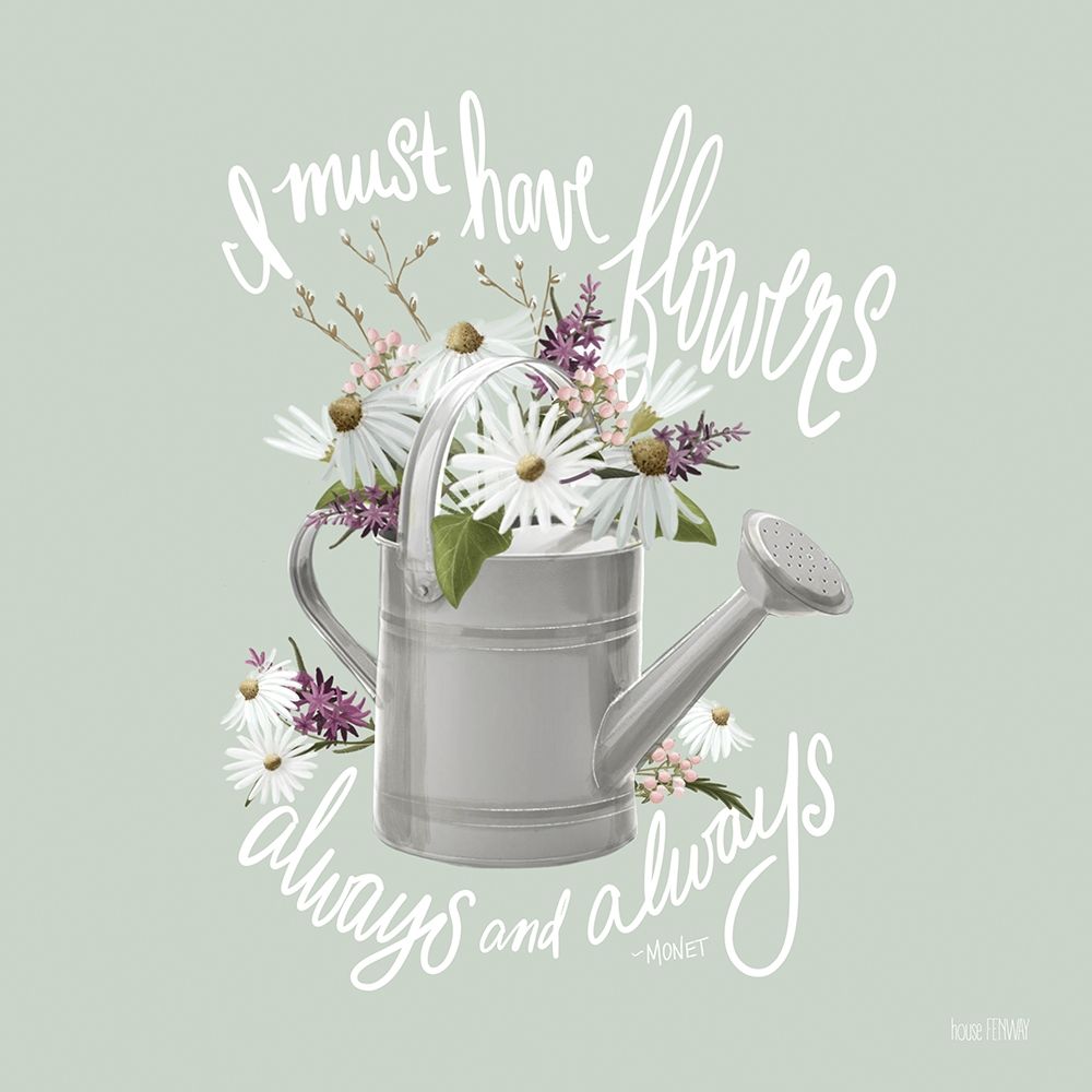 Farmhouse Watering Can art print by House Fenway for $57.95 CAD