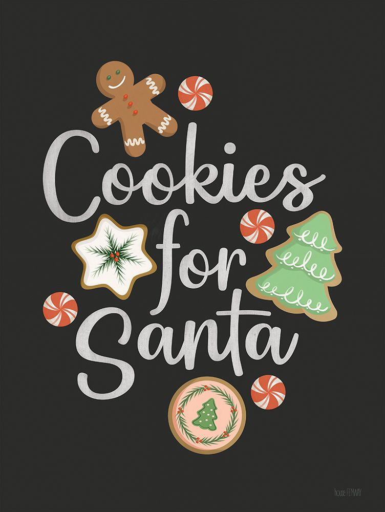 Cookies for Santa art print by House Fenway for $57.95 CAD