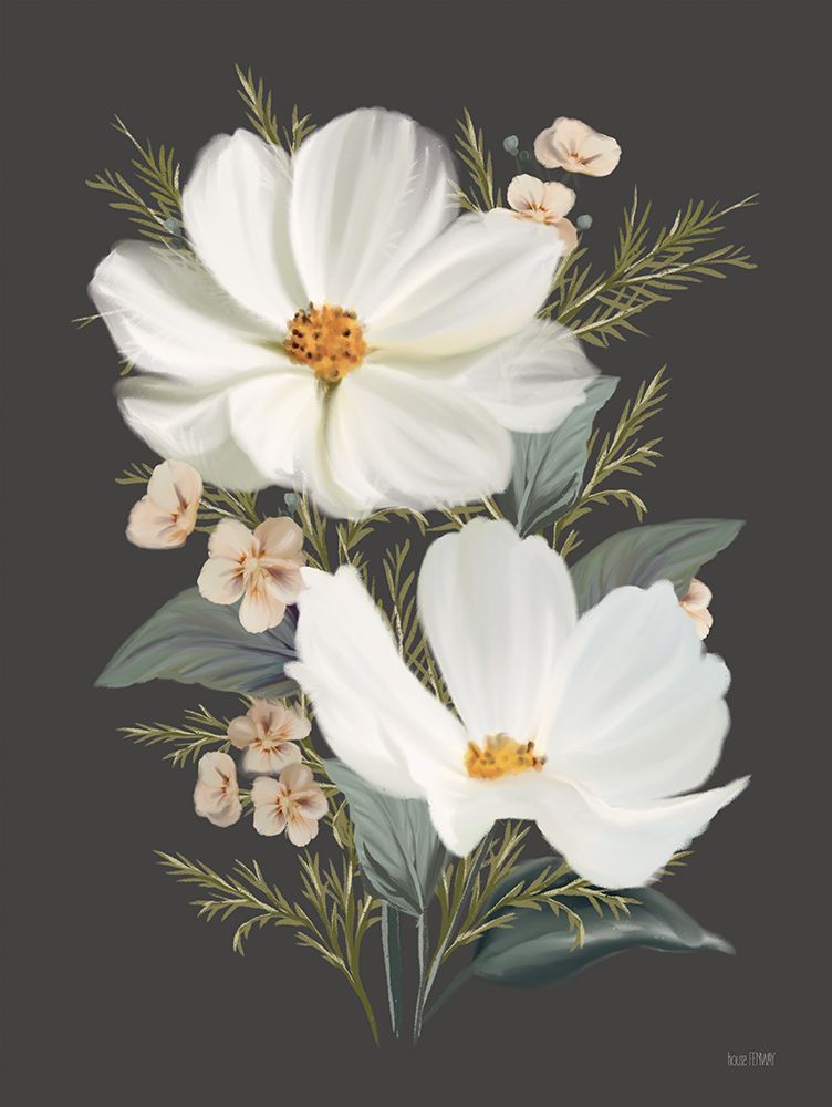 Old Lace Cosmos I art print by House Fenway for $57.95 CAD