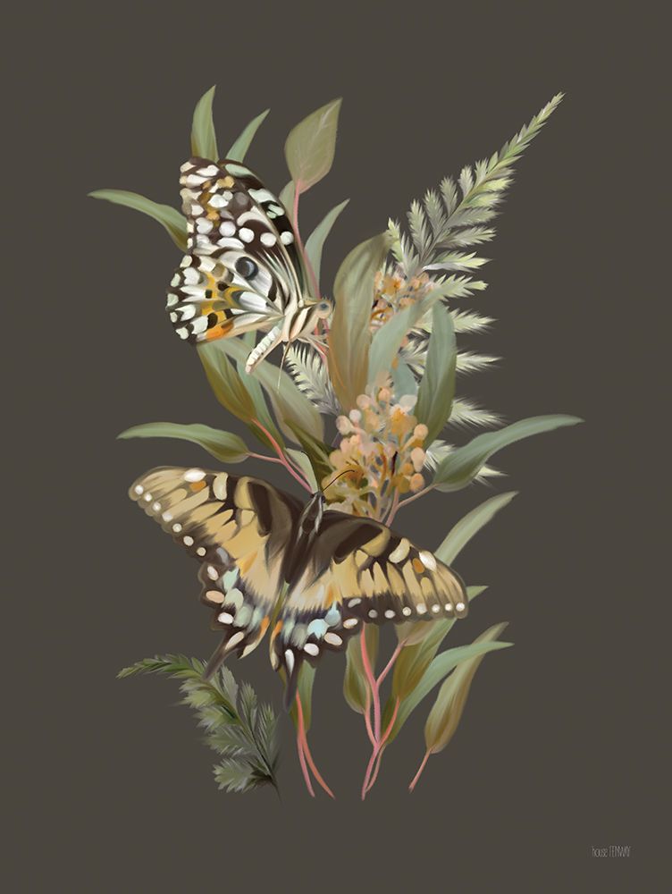 Fluttering Ferns I art print by House Fenway for $57.95 CAD