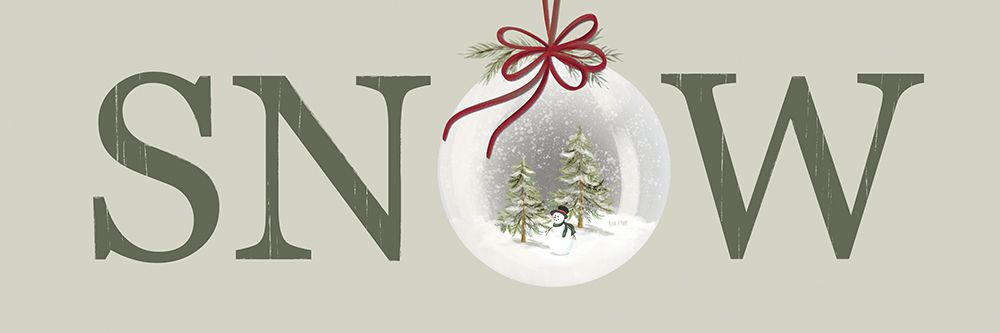 Christmas SNOW Sign art print by House Fenway for $57.95 CAD