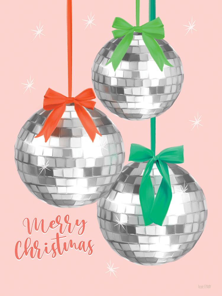 Disco Merry Christmas art print by House Fenway for $57.95 CAD