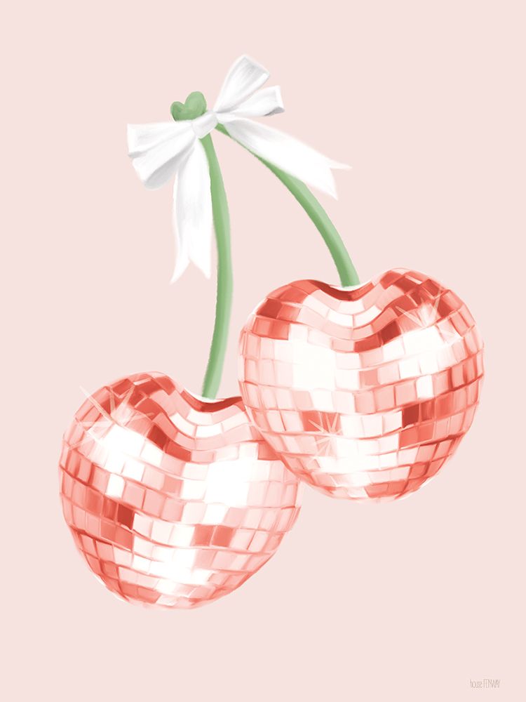 Dancing Cherries art print by House Fenway for $57.95 CAD
