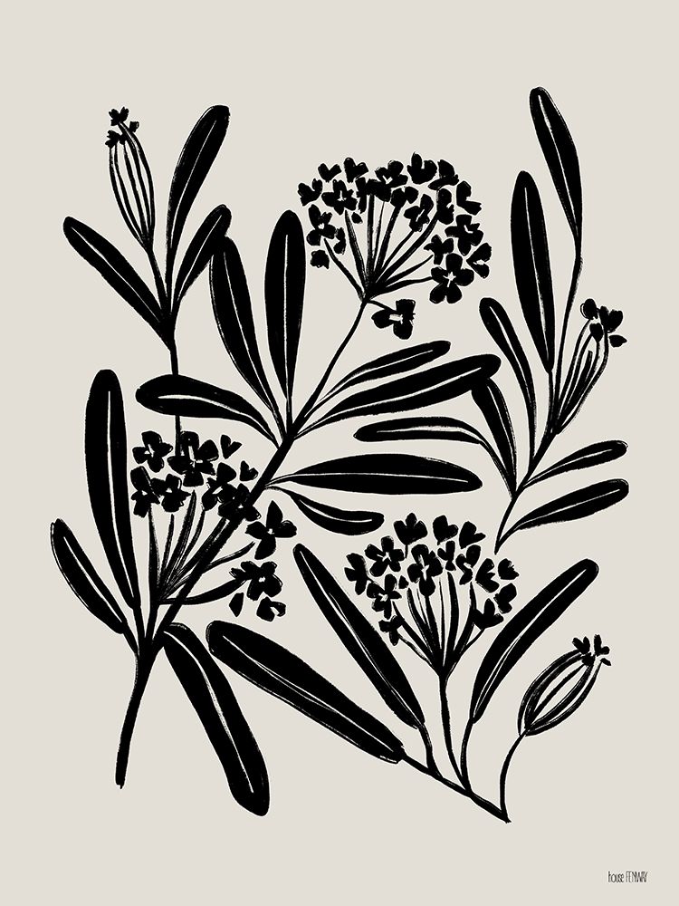 Ink Blooms I art print by House Fenway for $57.95 CAD