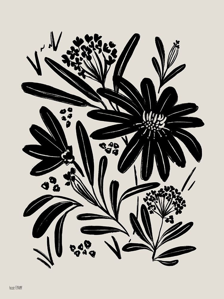 Ink Blooms II art print by House Fenway for $57.95 CAD