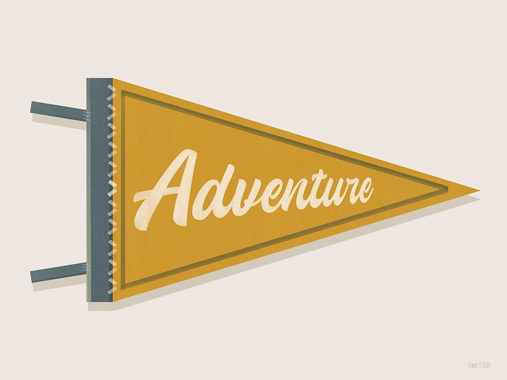 Adventure Pennant art print by House Fenway for $57.95 CAD