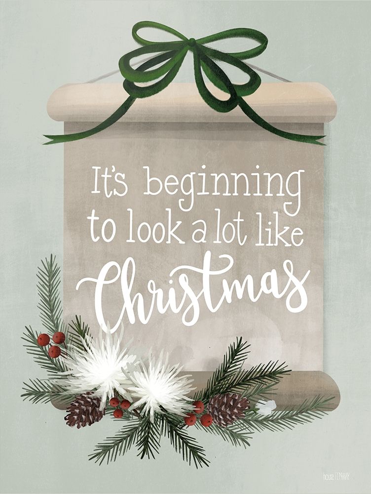 A Lot Like Christmas Scroll art print by House Fenway for $57.95 CAD