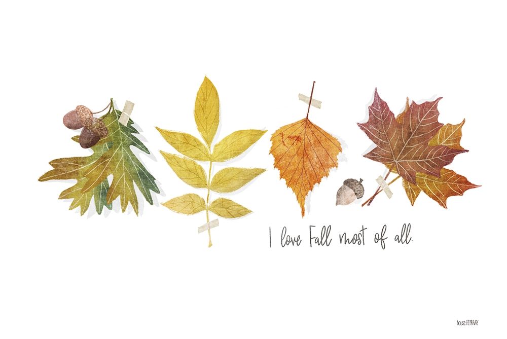 I Love Fall Most of All art print by House Fenway for $57.95 CAD