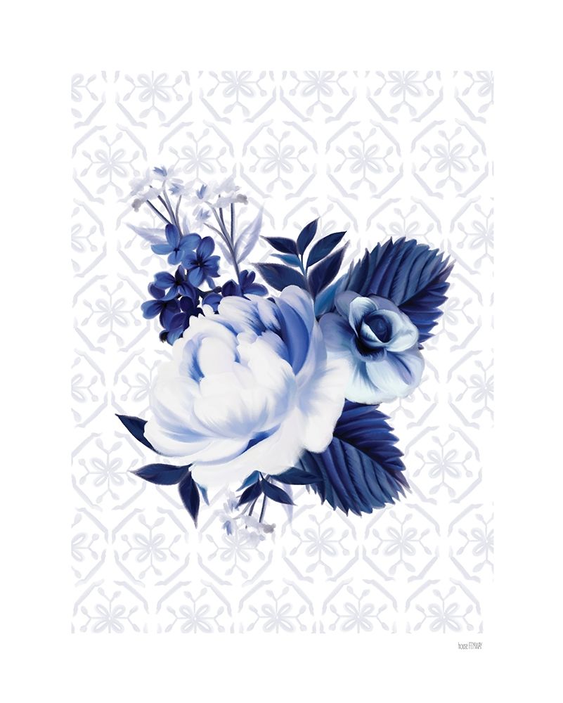 Peony Blossom in Blue art print by House Fenway for $57.95 CAD