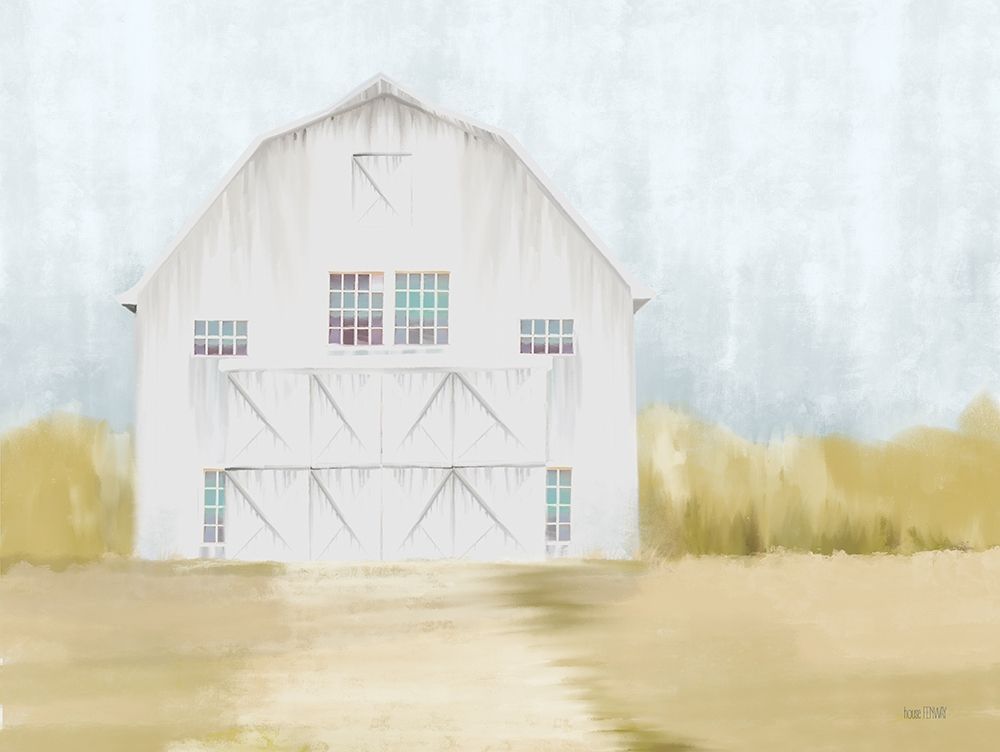 Autumn Barn art print by House Fenway for $57.95 CAD