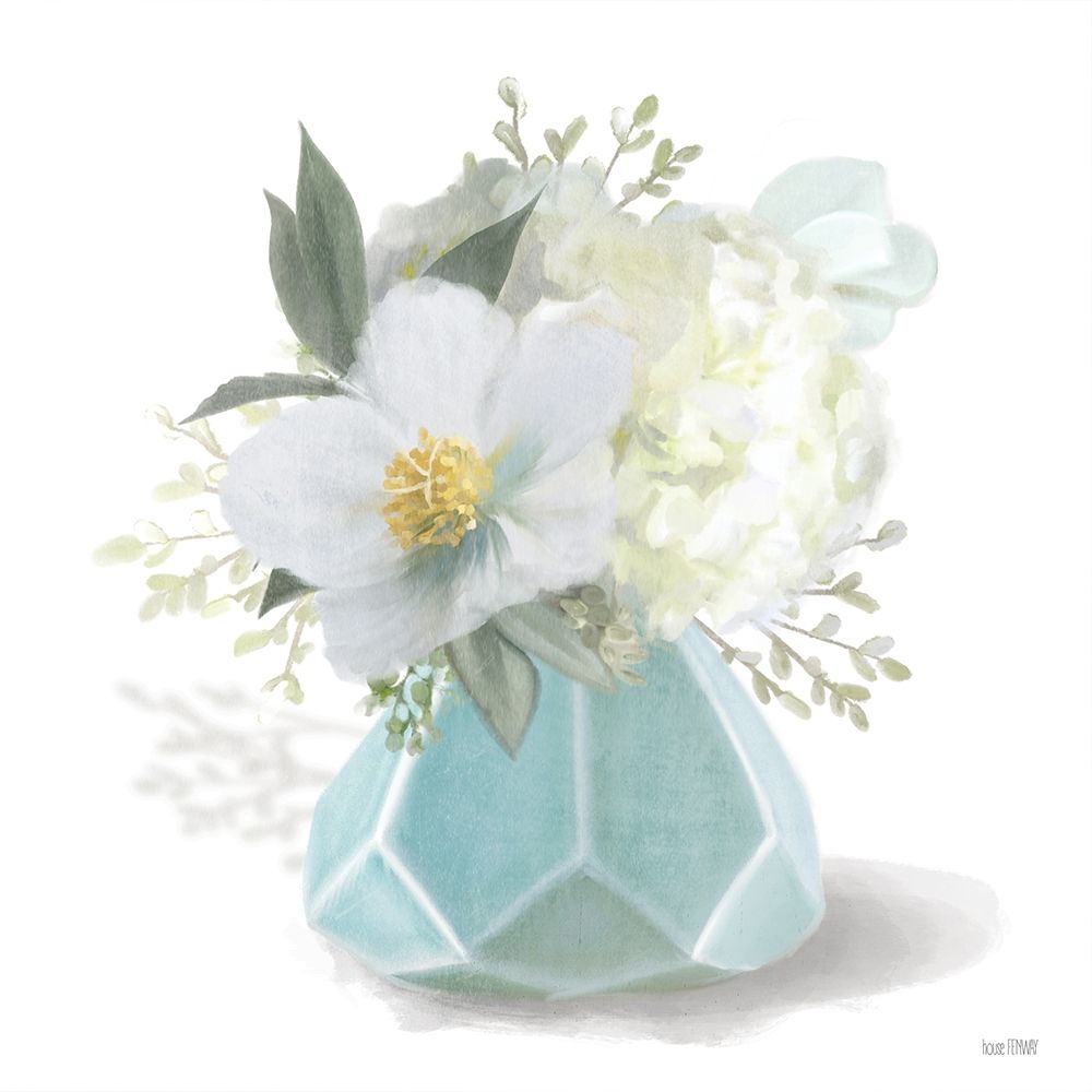 Posies in Blue art print by House Fenway for $57.95 CAD
