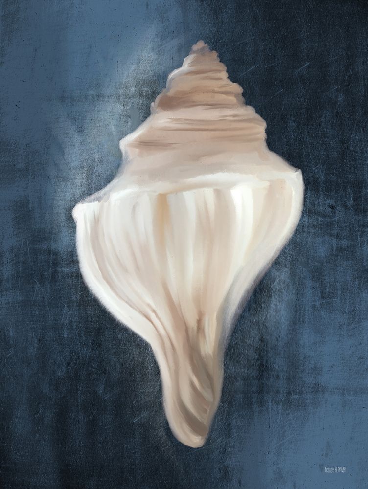 Conch Shell Blues I art print by Melissa Malkowski for $57.95 CAD