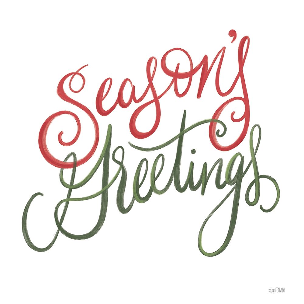Seasons Greetings art print by House Fenway for $57.95 CAD