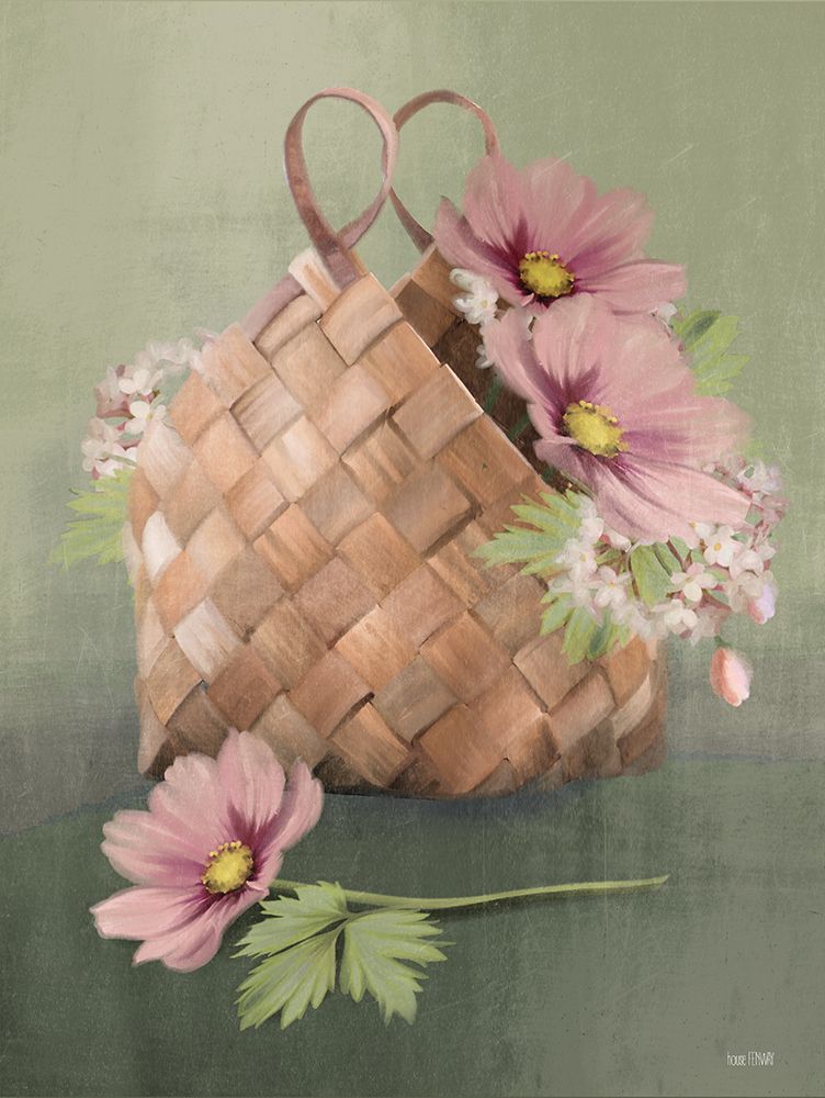 Farmhouse Daisy Basket art print by House Fenway for $57.95 CAD