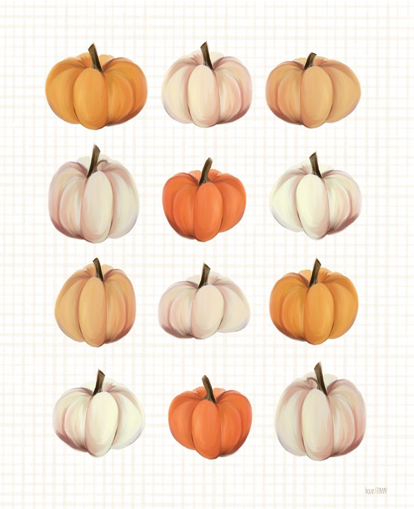 Lots of Pumpkins art print by House Fenway for $57.95 CAD