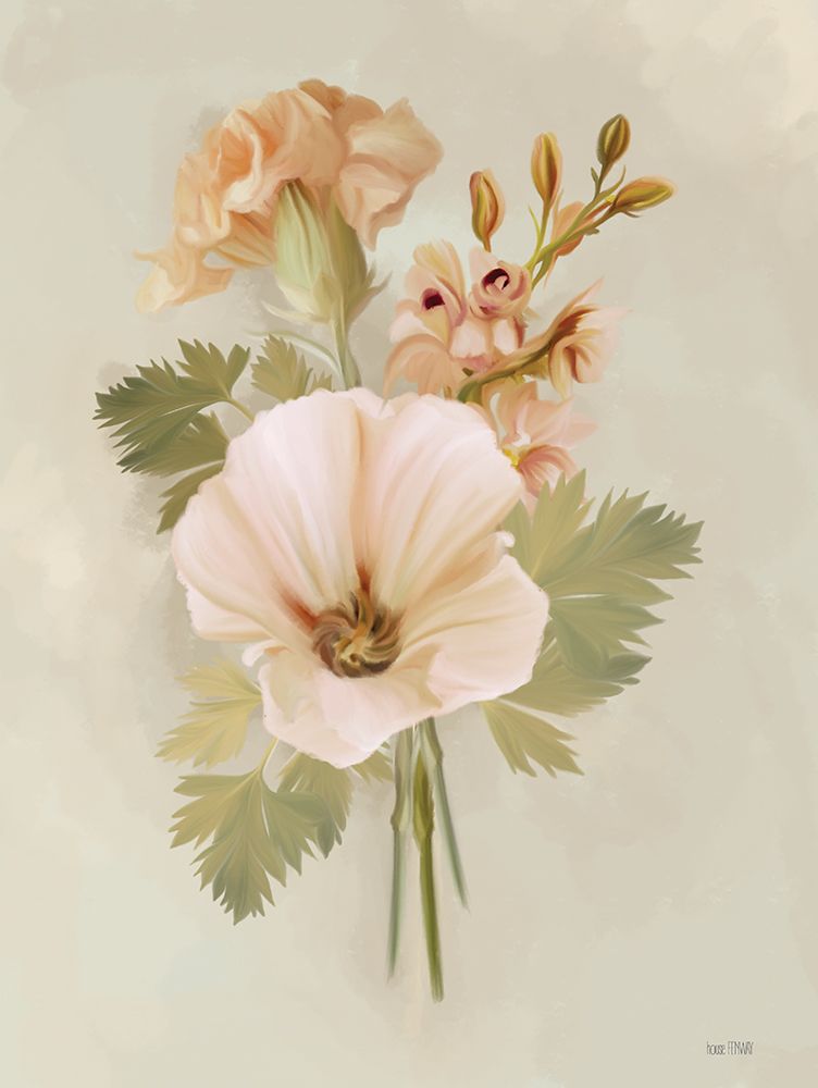 Peach Carnations I art print by House Fenway for $57.95 CAD
