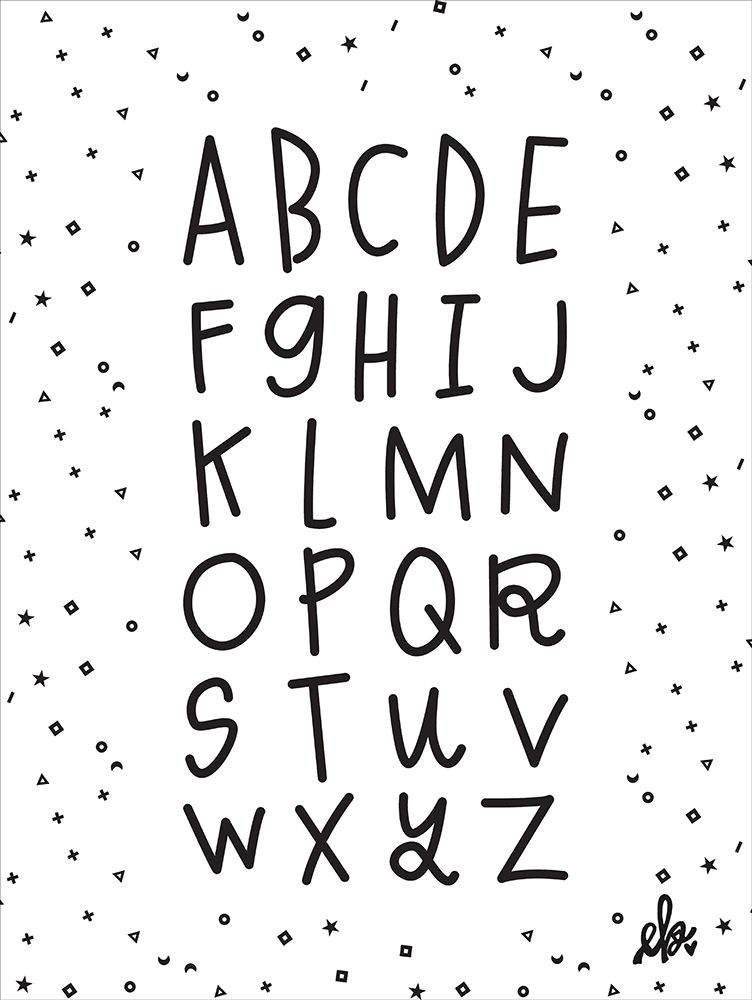 Alphabet art print by Erin Barrett for $57.95 CAD